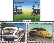 Známky Paraguaj 1985 Lokomotívy razítkovaná séria - Kliknutím na obrázok zatvorte -